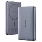 Baseus PicoGo AM41 Ultraflache Qi2 Magnet-Powerbank 10000mAh - 27W - Grau