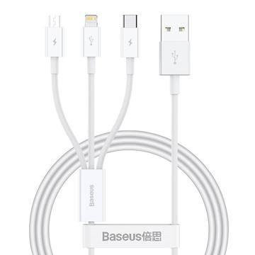 Baseus Superior Serie 3-in-1 Schnellladekabel - 1m, 3.5A