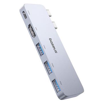 Baseus UltraJoy 5-Port USB-C Hub - HDMI, USB-C, 3x USB-A - Grau
