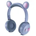 Bear Ear Bluetooth Kopfhörer BK7 mit LED (Offene Verpackung - Ausgezeichnet) - Blau