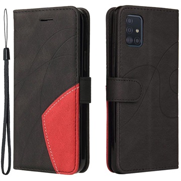 Bi-Color Series Samsung Galaxy A51 Wallet Hülle