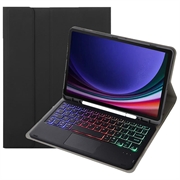 Samsung Galaxy Tab S10 Lite/S10 FE/S9 FE/S9 Bluetooth-Tastaturhülle - Schwarz