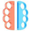 Box-Handgelenkauflagen für 2 Nintendo Switch Joy-Con-Controller – 2 Stück – Orange/Blau