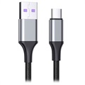 Geflochtenes USB 3.1 Type-C Data / Ladekabel - 5A/40W - 2m - Schwarz