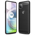 Motorola Moto G 5G Gebürstetes TPU Hülle - Karbonfaser (Offene Verpackung - Ausgezeichnet)