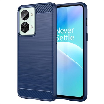 OnePlus Nord 2T Brushed TPU Hülle - Karbonfaser