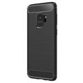 Samsung Galaxy S9 Angeraute TPU Case - Karbonfaser