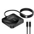 C-HD019 USB-C-Switch mit bidirektionaler Übertragung – 8K/10 Gbit/s/100W – Schwarz