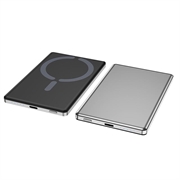 C22 Magnetische kabellose Powerbank 5000mAh mit 20W USB-C-Schnellladefunktion - Silber
