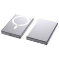 C26 10000mAh Powerbank mit Magnetanschluss und 18W USB-C-Schnellladefunktion - Silber