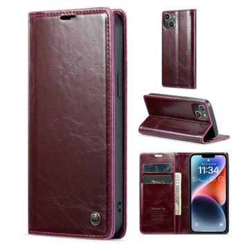 Caseme 003 Serie iPhone 14 Schutzhülle mit Geldbörse - Rot