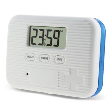 CR-211 6-Fach Intelligenter Pillen-Organizer mit Timer - Blau / Weiß