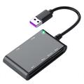 CR375-B 6-in-1-Multi-USB-Chipkartenleser für Smart/SIM/SD/TF/MS/M2-Karten - Schwarz