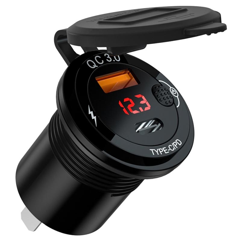 https://www.mytrendyphone.ch/images/Car-Charger-with-Voltage-Display-for-Cigarette-Lighter-Socket-USB-A-USB-C-12V-24V-Black-24082022-01-p.webp