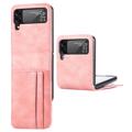 Card Serie Samsung Galaxy Z Flip4 Wallet Hülle - Pink