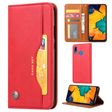 Card Set Serie Samsung Galaxy A20e Wallet Schutzhülle - Schwarz