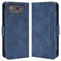 Cardholder Serie Asus ROG Phone 6/6 Pro Schutzhülle mit Geldbörse - Blau