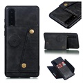 Cardholder Series Huawei P30 Magnetisches Cover - Schwarz