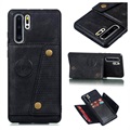 Cardholder Series Huawei P30 Pro Magnetisches Cover - Schwarz