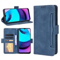 Cardholder Serie Motorola Moto E20 Wallet Hülle - Blau