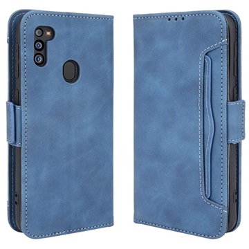 Cardholder Serie Samsung Galaxy M21 2021 Schutzhülle mit Geldbörse - Blau