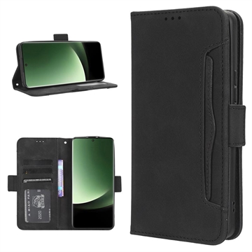Cardholder Serie Xiaomi 13 Ultra Schutzhülle mit Geldbörse - Schwarz
