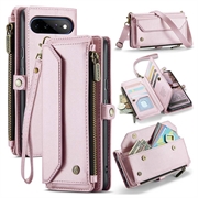 Google Pixel 11 Pro XL CaseMe C36 RFID-blockierende Wallet-Hülle - Rosa