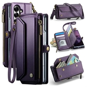 Samsung Galaxy Z Fold8 Ultra CaseMe C36 RFID-blockierende Wallet-Hülle - Purpur