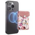CaseNeo MC-W3 Magnetischer Kartenhalter mit Ringständer - Pink