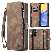 Samsung Galaxy A16 5G Caseme 008 2-in-1 Multifunktions Wallet Hülle - Braun