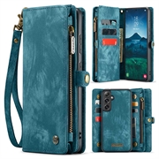Samsung Galaxy S24 FE Caseme 008 2-in-1 Multifunktions Wallet Hülle - Blau