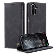 Samsung Galaxy A17 Caseme 013 Serie Schutzhülle mit Geldbörse - Schwarz