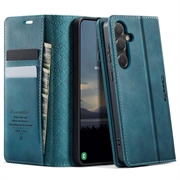 Samsung Galaxy S26 FE Caseme 033 Kalb Textur Brieftasche Hülle mit RFID-Blockierung - Grün