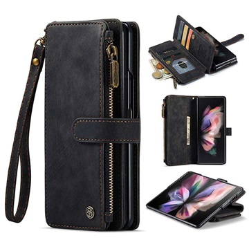 Caseme C30 Multifunktions Samsung Galaxy Z Fold4 Wallet Hülle - Schwarz