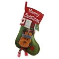 Weihnachtsstrumpf mit 3D-Figur - 46 x 30cm