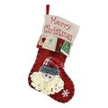 Weihnachtsstrumpf mit 3D-Figur – 46 x 30cm – Weihnachtsmann