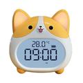Corgi-Hund-LED-Wecker mit Nachtlicht - Gelb