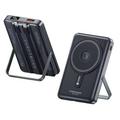 Coteci iH-074 10000-mAh-Powerbank mit Magnetanschluss und USB-C- sowie Lightning-Kabeln - 22.5W - Dunkelblau