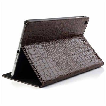 iPad Air Folio Tasche - Krokodil - Braun