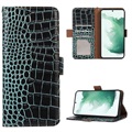 Crocodile Serie Samsung Galaxy A53 5G Lederhülle mit Geldbörse mit RFID