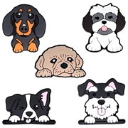 Niedliches Set mit dekorativen 3D-Aufklebern - 5 Stück - Hund