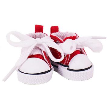 Niedliche Mini-Schnürschuhe für Labubu 17cm - Rot