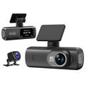 D19 MAX 4K Dual-Dashcam mit Rückfahrkamera - GPS/WLAN - Schwarz