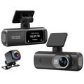 D191 MAX Dual-Dashcam - 4K vorne, 1080p hinten, WLAN, Nachtsicht - Schwarz
