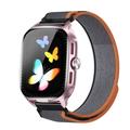 D20 Smartwatch mit kabellosen Kopfhörern, KI-Übersetzung - Nylonarmband - Roségold