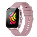 D20 Smartwatch mit kabellosen Kopfhörern, KI-Übersetzung - Silikonarmband - Roségold
