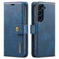 DG.Ming Samsung Galaxy S23+ 5G Lederhülle mit Abnehmbarere Cover - Blau