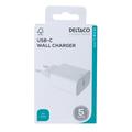 Deltaco USB-C Wandladegerät mit Power Delivery - 20W - Weiß