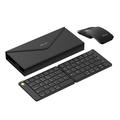 Delux KF10 klappbare kabellose Tastatur & MF10PRO Maus Set - Schwarz
