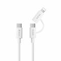 Devia EC404 Smart 2-in-1 Schnelllade-/Daten-USB-C-Kabel - 1.2m - Weiß